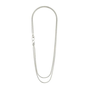 Pilgrim Solidarity Recycled Snake Chain Necklace, Silver