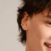 Pilgrim Sophia Heart Earrings, Silver