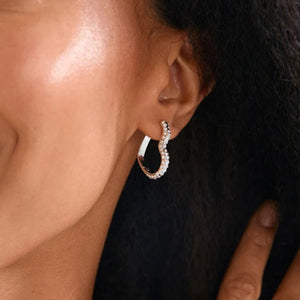 Pilgrim Sora Heart Earrings, Silver