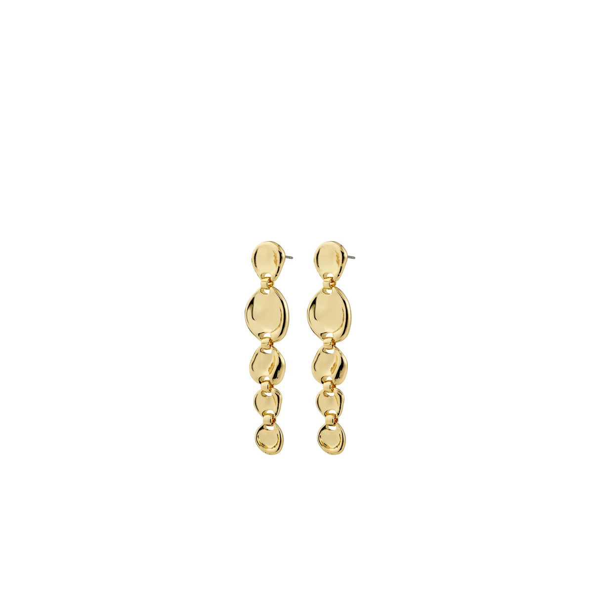 Pilgrim Sparkle Drop Earrings, Gold