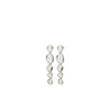Pilgrim Sparkle Drop Earrings, Silver