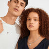 Pilgrim Sparkle Layering Set of 2 Necklaces, Silver