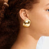 Pilgrim Sparkle Statement Earrings, Gold