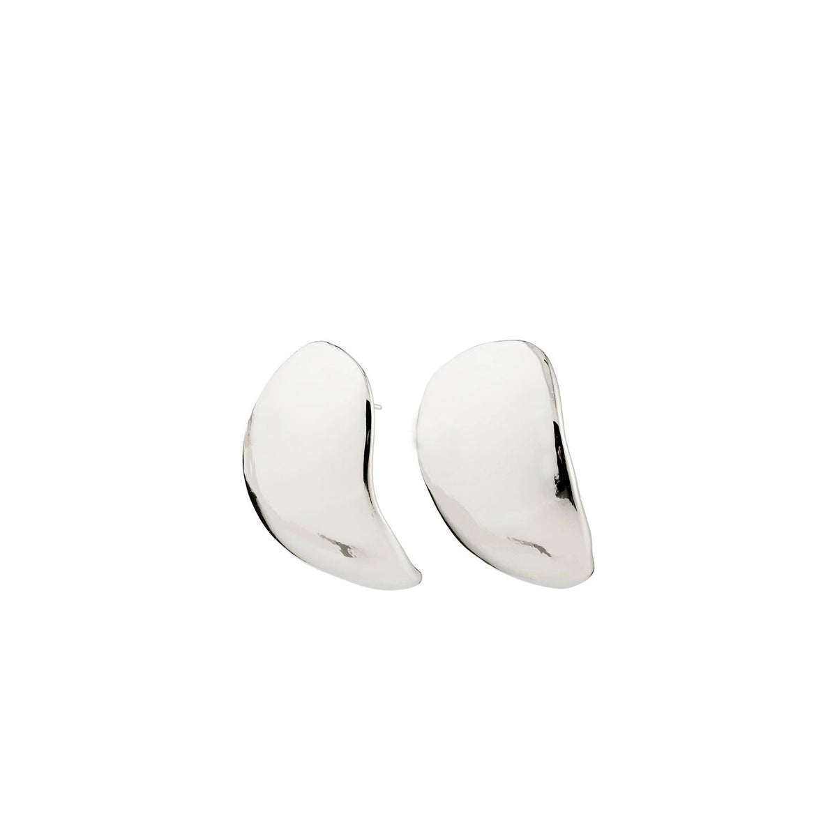 Pilgrim Sparkle Statement Earrings, Silver