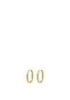 Pilgrim Star Hoop Earrings, Gold