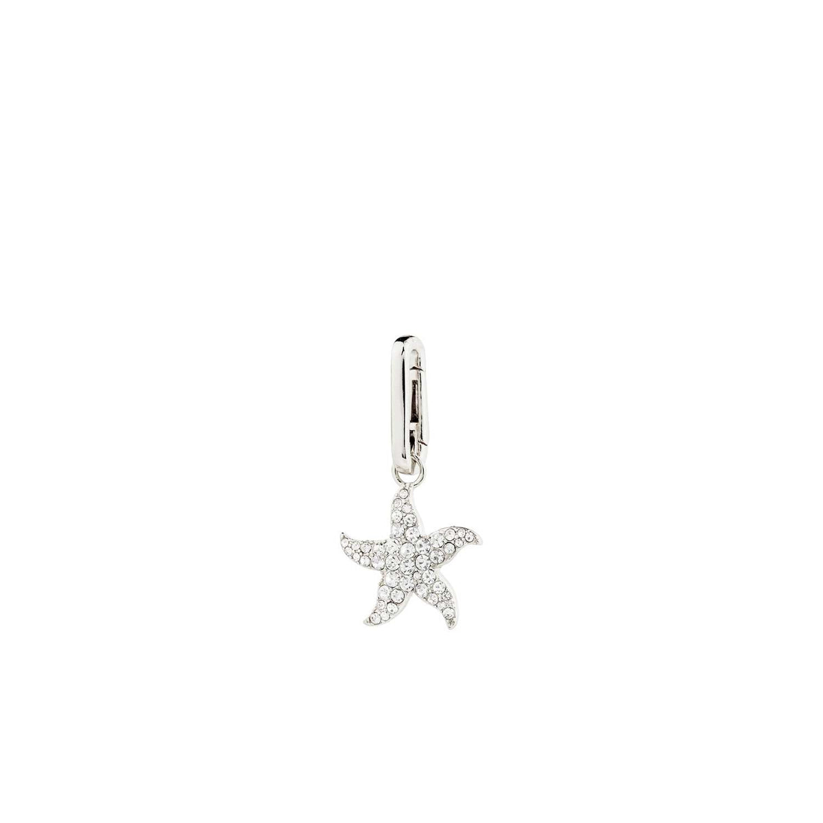 Pilgrim Starfish Pendant Charm, Silver