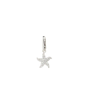 Pilgrim Starfish Pendant Charm, Silver