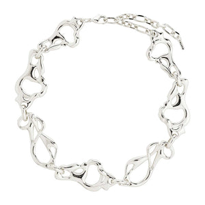 Pilgrim Starlight Bold Statement Necklace, Silver