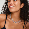 Pilgrim Starlight Bold Statement Necklace, Silver