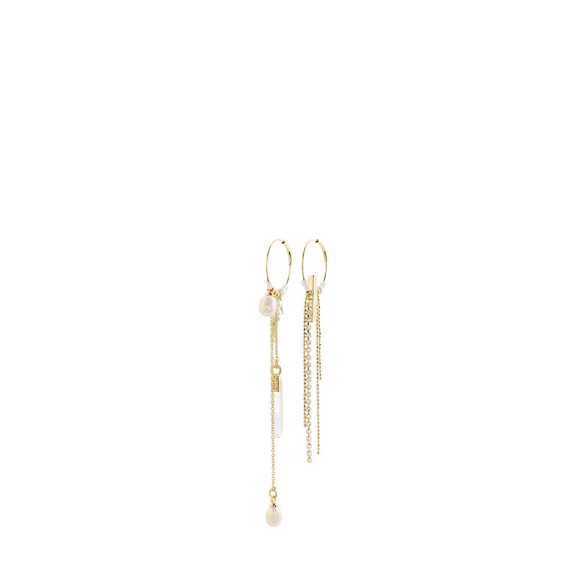 Pilgrim Starlight Hoop Earrings, Gold