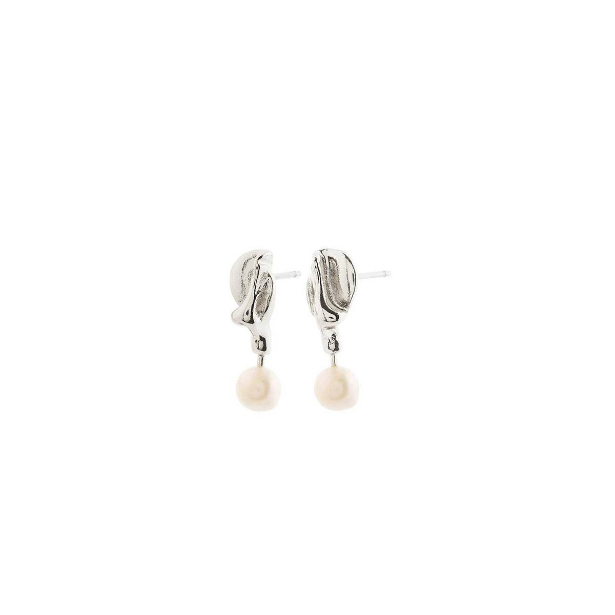 Pilgrim Starlight Pearl Earrings, Silver