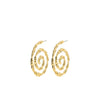 Pilgrim Still Statement Spiral Earrings, Gold