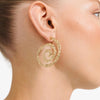Pilgrim Still Statement Spiral Earrings, Gold
