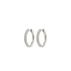 TATUM large hoops silverplated