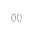 TATUM large hoops silverplated