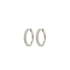 TATUM large hoops silverplated
