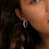 TATUM large hoops silverplated