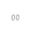 TATUM medium hoops silverplated