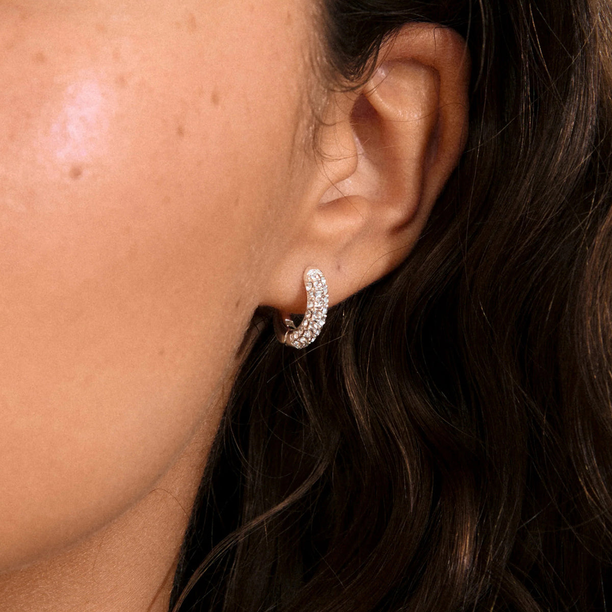 TATUM small hoops silverplated