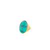 Pilgrim Thalen Turquoise Adjustable Ring, Gold