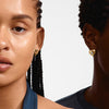 Pilgrim Tide Heart Earrings, Gold