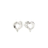 Pilgrim Tide Heart Earrings, Silver