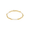 Pilgrim Tide Pearl Bracelet, Gold