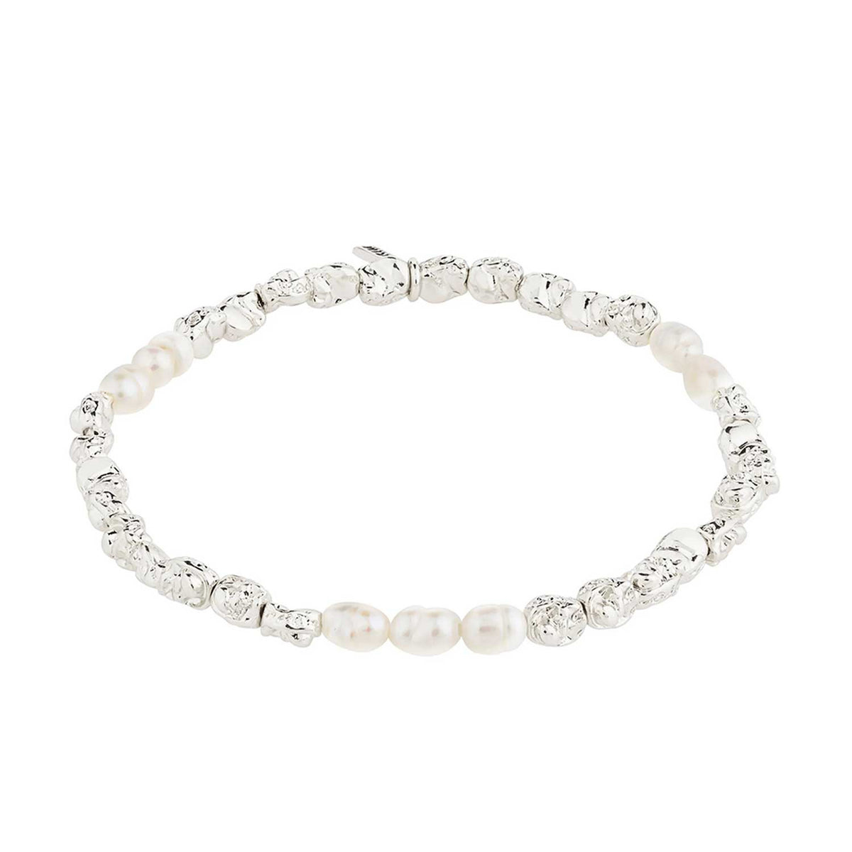 Pilgrim Tide Pearl Bracelet, Silver