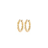 Pilgrim Tide Wave Hoop Earrings, Gold