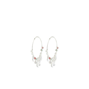 Pilgrim Tovin Hoop Earrings, Silver