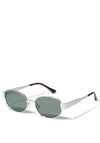 Pilgrim Trude Sunglasses, Silver & Brown