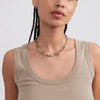 Pilgrim Trust Grey Labradorite Necklace, Gold