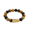 UNFOLD bracelet goldplated/brown