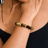 UNFOLD bracelet goldplated/brown