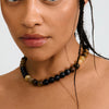 UNFOLD necklace goldplated/brown