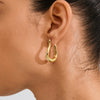 UNFOLD hoops goldplated