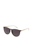 Pilgrim Vanille Wayfarer Sunglasses, Black