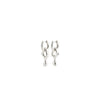 Pilgrim Wave Splash Hoops, Silver