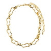 Pilgrim Wave Wavy Link Necklace, Gold