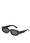 Pilgrim Yansel Rectangular Sunglasses, Black