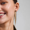 Pilgrim Zenobia Melon Seed Link Earrings, Gold