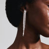 Pilgrim Zenobia Melon Seed Link Earrings, Silver