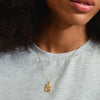 Pilgrim Cancer Zodiac Sign Necklace, Gold