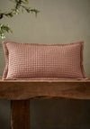 Pineapple Elephant Jaipur Chunky Waffle Cotton 50x30cm Cushion, Pink