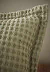 Pineapple Elephant Jaipur Chunky Waffle Cotton 50x30cm Cushion, Sage Green