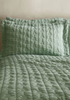 TAMBA LEAF GREEN PILLOWCASE OXFORD PAIR