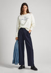 Pepe Jeans Vilma Vintage Logo Print Sweatshirt, Mousse White