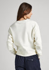 Pepe Jeans Vilma Vintage Logo Print Sweatshirt, Mousse White