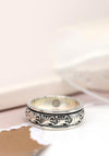 POM Baroque Fronds Spinning Ring, Silver