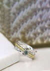 POM Blue Topaz Spinning Ring, Silver
